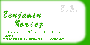 benjamin moricz business card